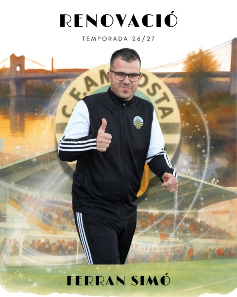 RENOVACI� Temporada 2026-2027: FERRAN SIM�. Entrenador del primer equip